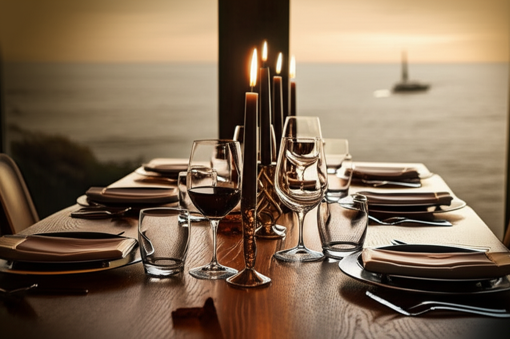 Elegant dining setup for Curated Table evening