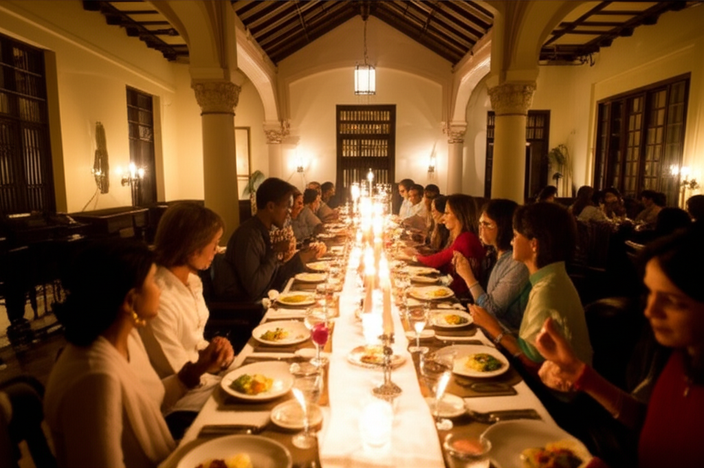 Dinner gathering in Kolkata